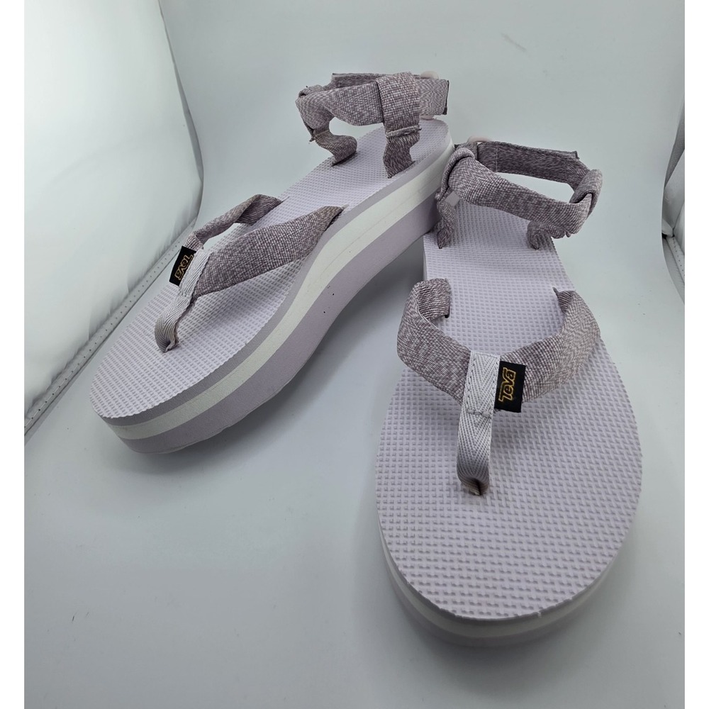 Teva Strappy Flatform Sandals Ankle Strap Adjustable Marled Orchid Women US 10